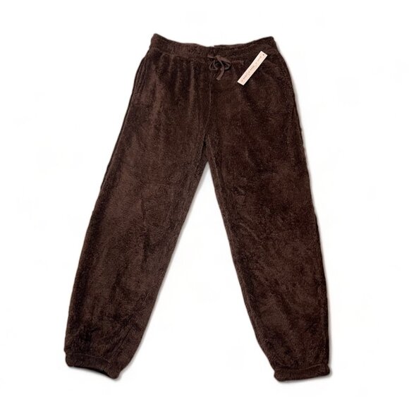 Crave Fame Juniors' High-Rise Double-Sided Woobie Joggers - Size S, New - Picture 2 of 8